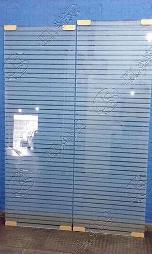 Jateamento Listrado em Vidro Jateamento Listrado em Vidro